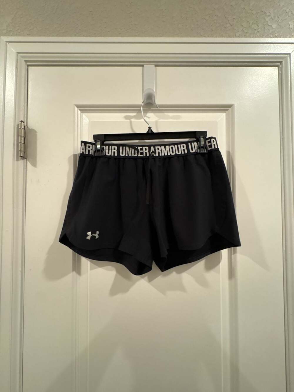 Under Armour Women's Play Up Athletic Shorts with Logo Waistband